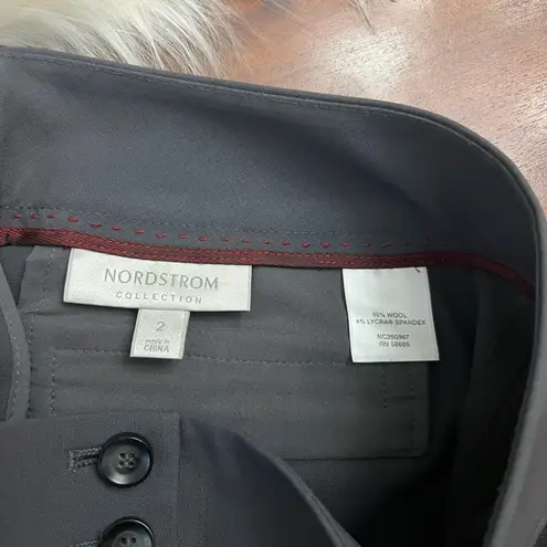 Nordstrom  Collection Wool Dress Pants Size 2 Straight Leg Work Slacks