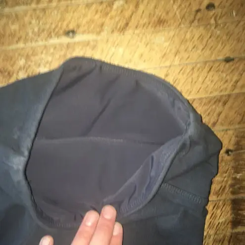 Ruby Ribbon S cropped gray high waist leggings Gray