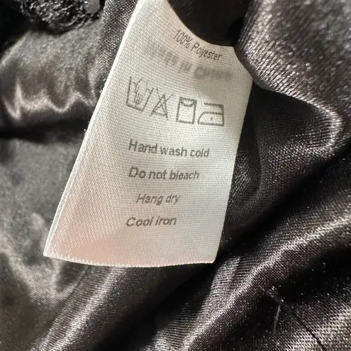 Muche et Muchette Black Sequin Blouse Fringe Short Sleeve Women's One Size Size undefined