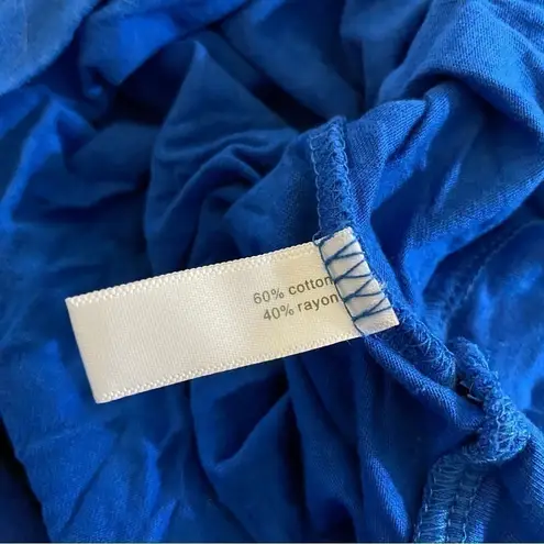 Fashion Bug V-Neck 3/4 Sleeve Batwing Top Blue Large