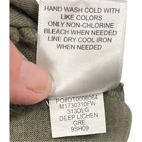 Fever Flutter Sleeve Bohemian Olive Green Tank Top Women Size Medium Minimalist