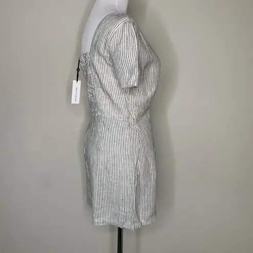 Heartloom NWT 100% Linen Striped Romper Small