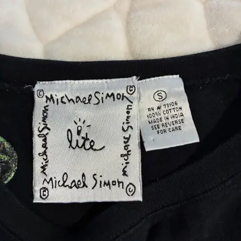 Michael Simon Lite Beach Theme Embroidered T