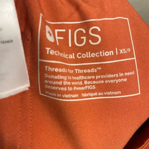 FIGS  YOLA Cargo Terracotta Scrub Nurse Doctor Surgeon Pharmacist XS EUC #4003