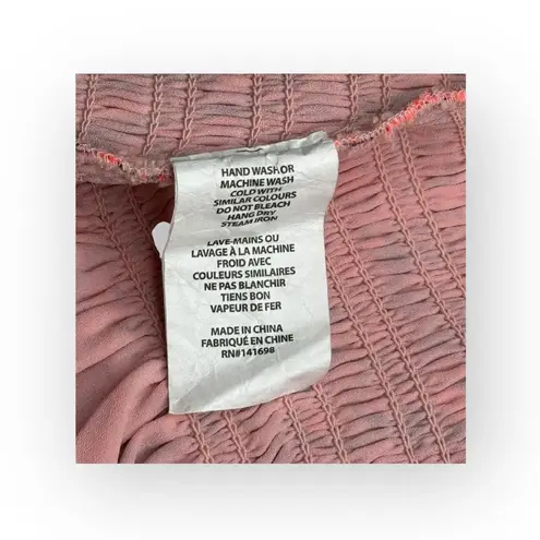 Ramy Brook ✿ Ronnie Tiered Chiffon Ruffle Mini Skirt ✿ Pink Leaf Print ✿ Large