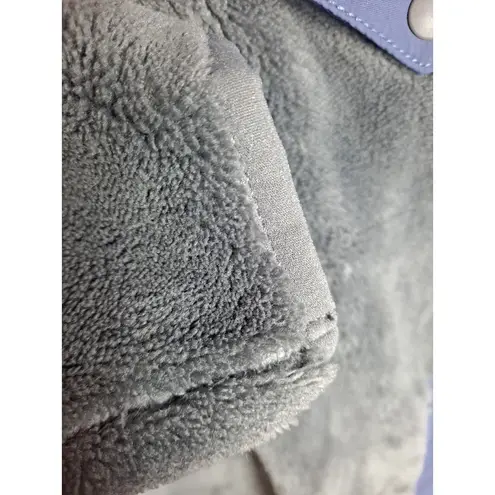 L.L.Bean Fleece Jacket Snap Pullover Soft Cozy Outdoors Small Petite Gray