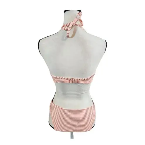 Shade & Shore ✨ Textured Stripe Light Lift Two-Piece Halter Bikini Sz 34C & M✨