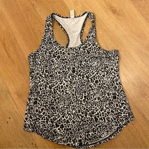 Balance Collection  Active Women’s Crop Top Tank Black Leopard Size S Yoga Animal