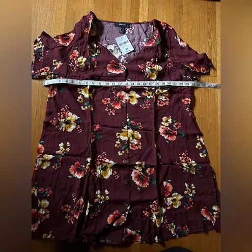 Forever 21 1st generation + floral button down dress 3x NWT