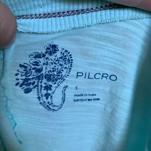 Pilcro and the Letterpress slub blue S sleeveless top