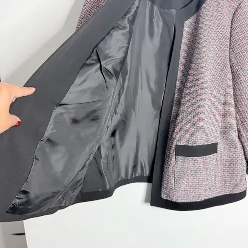 NWOT Kasper Tweed Collarless 3/4