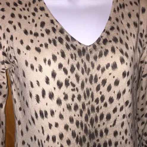 Carlisle Leopard Print Angora and Cashmere Sweater Size XS