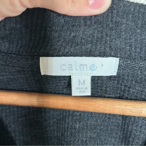 Johnny Was Calme Oversized Waffle Cardigan grey medium