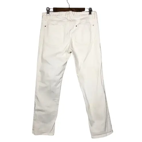 Michael Kors  White Denim Straight Leg Jeans 8