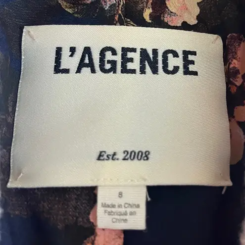 L'Agence L’Agence Blazer Boucle Tweed Peak Lapel One Button Petal Pink Women’s Size 8