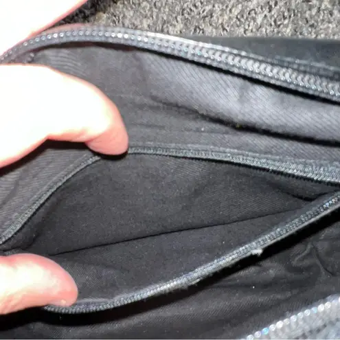 Daniella Bag Vintage Black Vegan Leather Quilted Crossbody Chain‎ Purse