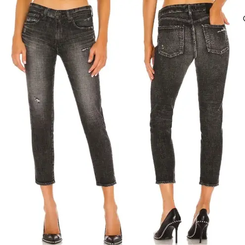 MOUSSY Vintage Faded Black Distressed Jeans Size 24