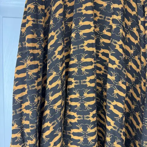 Effie's Heart Rabbit Print Black and Brown A