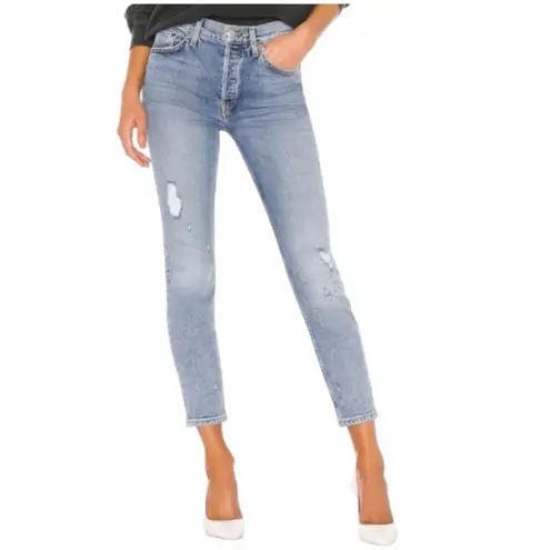 RE/DONE 90s High Rise Ankle Crop Jean size 30