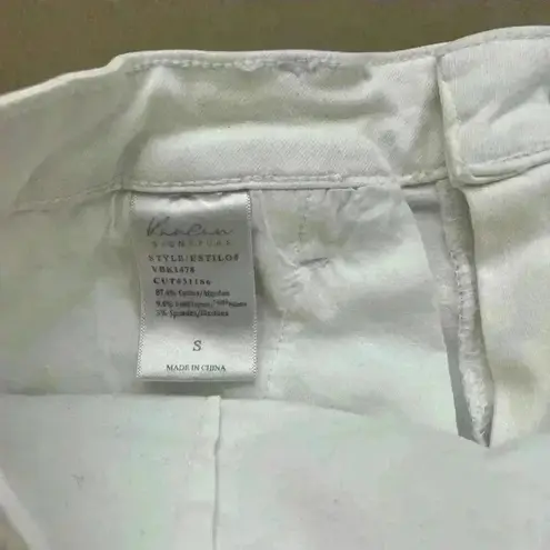 Kancan White Denim Skirt Large Pocket Denim Skirt : S