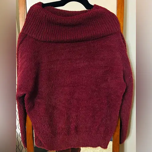 Nine West Glitter Cowl Neck Sweater