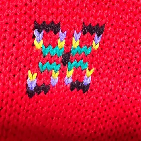 Authentic Vintage Red Sweater Dress Christmas Large/XL