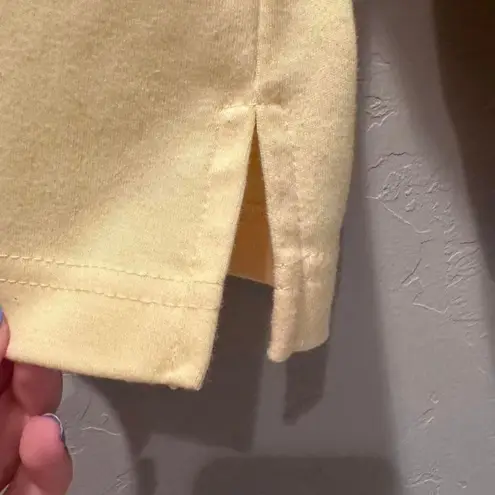 Breckenridge Butter Yellow Floral Embroidered Cardigan Sweater Size Large Petite