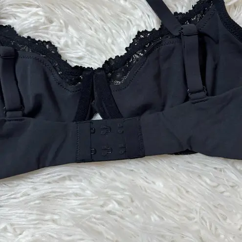 SKIMS  Fits Everybody Lace Underwire Bra Onyx Size 38C