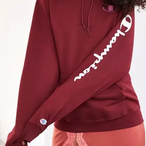 Champion  + Urban outfitters Maroon Hoodie‎ Sweatshirt Unisex size Large