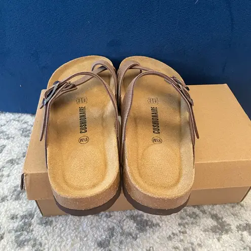 Cushionare Cushionaire Slip On Luna Cork Footbed Sandal Suedes size 9.5 NEW