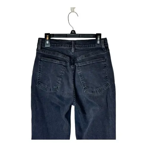 3x1 Jeans Women 24 Washed Black Denim Maddox Claudia Slim Straight Leg Cropped