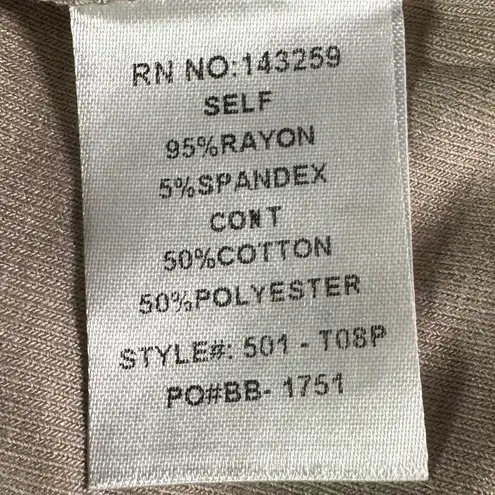 Origami Art Deco Bohemian Floral Sheer Mesh Ruffle Lace Hem Sleeveless Top Small Tan