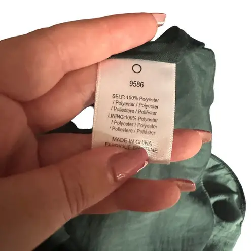 DOLAN Left Coast Tassel Ruffle Mini Dress Sz XS Green