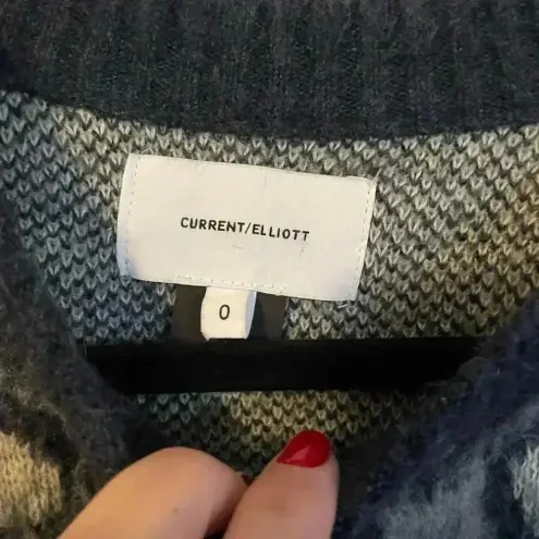 Current/Elliott Current Elliott the Cali sweater‎ brushed leopard size 0