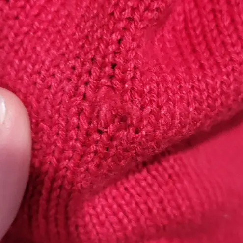 Vintage Bobbie Brooks Embroidered Christmas Scotty Dog Sweater Vest Red Size M