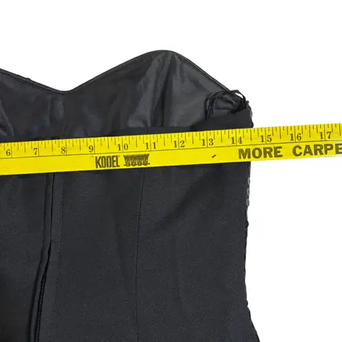 Principles Sequin Corset Top Bustier Party Strapless Black Size UK 10 EUR 36