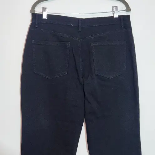 Gloria Vanderbilt Black Jeans NWT Size 14 Short Black Tapered Leg Denim