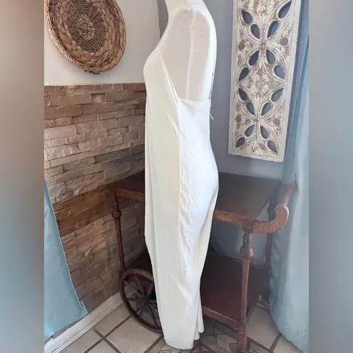 Elegant White Chemise Slip Size M