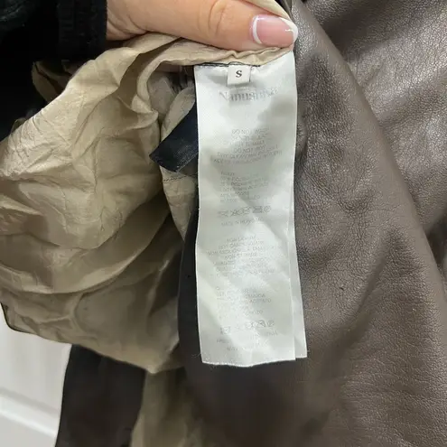 FLAWED Nanushka Brown Moha Dress Size Small $645