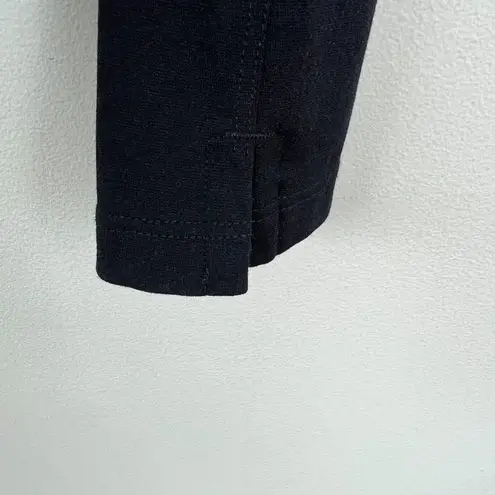 American Giant Pants Womens 4 Black No BS Kick Flare Crop Pull On Ponte Knit