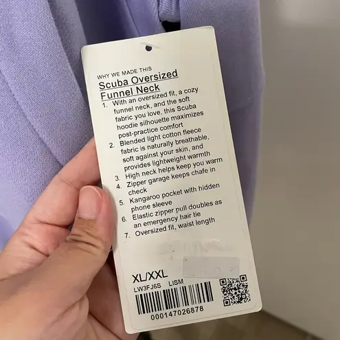 Lululemon Scuba Oversized Funnel - Neck Half Zip - Lilac Smoke