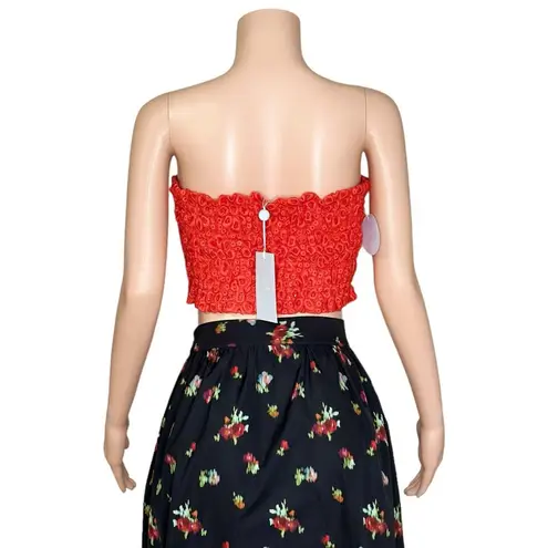 Hill House Scallop Lace June Nap Top, Poppy Red, XS