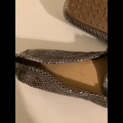 Coach Stylish  Snakeskin Loafers - Size 9