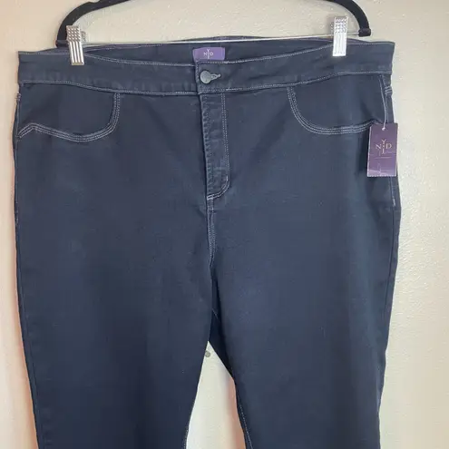 NYDJ Women Legging Jeans Dark Blue Stretch Denim Size 22W Lift Tuck Technology