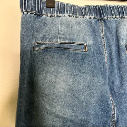 Universal Standard ComfortDenim Drawstring Jean Trouser in Tidal Indigo Blue