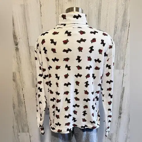 Vintage Christmas Turtleneck scottie dog Shirt – Size XL Holiday