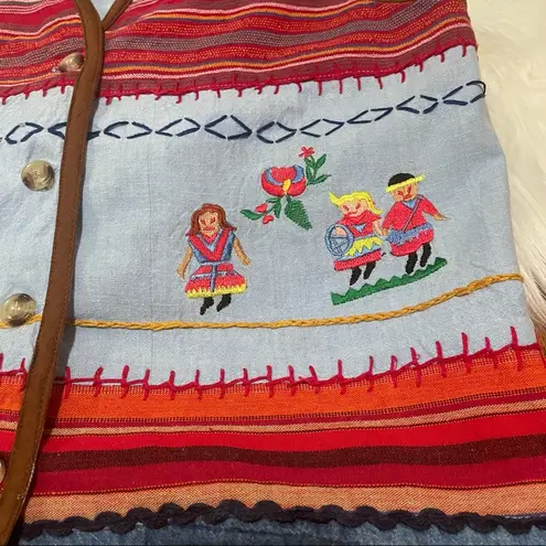 Vintage Casey & Max Embroidered Vest