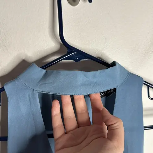 Lulus Groove Thing Light Blue Halter Neck Sleeveless Mini dress size M Size M