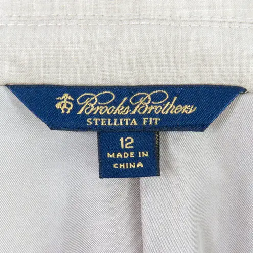 Brooks Brothers Loro Piana Stellita Fit Blazer Caramel Tan Wool Blazer Jacket 12