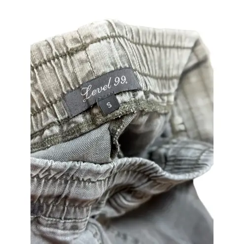 Level 99 gray Casual Pants Elastic Waist Drawstring Lightweight Comfy